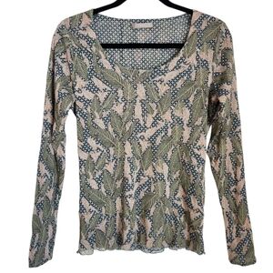 Nile Leaf Pattern Women's Blouse
